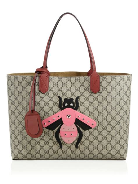 gucci gg supreme bee|Gucci Gg Supreme reversible tote.